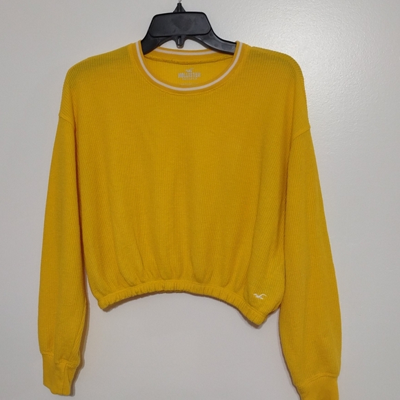 Hollister California Boyfriend T-shirt XS Yellow - Picture 5 of 14